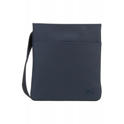 Lacoste FLAT CROSSOVER BAG - Across body bag - dark blue/blue
