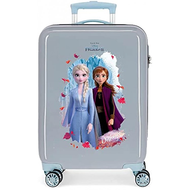 Disney Frozen In the Woods Cabin Suitcase Blue 37 x 55 x 20 cm Rigid ABS Side Combination Closure 34L 2.5 kg 4 Wheels Double Hand Luggage