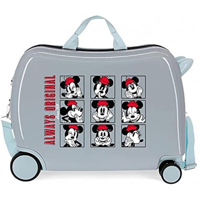 Disney Good Vives Only Children's Suitcase Blue 50 x 38 x 20 cm Rigid ABS Side Combination Closure 34L 3 kg 4 Hand Luggage
