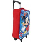 Disney Kids' Mickey Mouse Rolling Luggage Blue