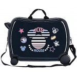Disney Mickey Denim Luggage- Kids' Luggage 50x38x20 cms Azul
