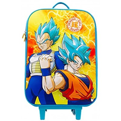 Dragon Ball Energy-Soft 3D Trolley Suitcase Orange