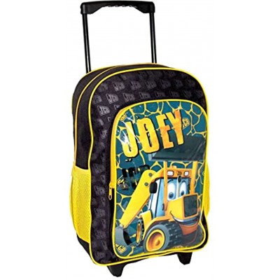JCB Joey School Backpack Children Cartoon Character Luggage Trolley Toddlers Nursery Handbag Suitcase Kids Cute Cabin Bag Rucksack Perfect for Home & Travel