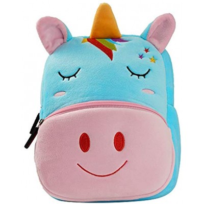 Toddler Backpack for Boys Girls Plush Children's Backpacks Animal Design Kids School Bag 9.45" x 2.75" x 10.63" Unicorn