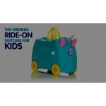 Trunki Children’s Ride-On Suitcase & Kid's Hand Luggage: Una Unicorn Teal