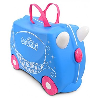Trunki Children’s Ride-On Suitcase: Pearl Princess Carriage Blue