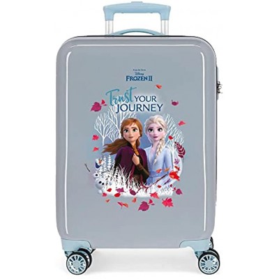 Disney Frozen Trust your journey Blue Cabin Suitcase 37 x 55 x 20 cm Rigid ABS Combination Lock 32 Litre 2.5 kg 4 Double Wheels Hand Luggage