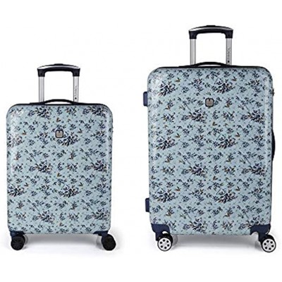 Gabol – Betsy | Rigid Travel Suitcase Set Blue with Cabin Trolley and Medium Trolley