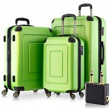 Happy Trolley Lugano Luggage Set 76 cm 231 liters Green Apfelgrün