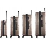 Suitline Koffer-Set 4er Set Hartschalenkoffer Trolley Erweiterbar S M L & XL TSA Hand Luggage Set of 4