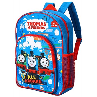 Thomas the Tank Engine Kids Childrens Premium Backpack School Rucksack Travel Bag Boys Girls with side mesh pocket and front zipped pocket