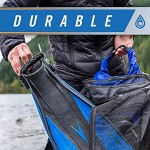 AquaQuest Deckhand: Wet Dry Dual Compartment Duffel 100% Waterproof Hidden Dry Bag + Heavy Duty Mesh = Watertight Quarantine Area + Maximum Air Circulation & Breathability in One Versatile Bag 100 L Black or Camo