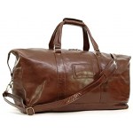 ASHWOOD Genuine Leather Holdall Large Overnight Travel Business Weekend Gym Sports Duffle Bag 2070 Chestnut