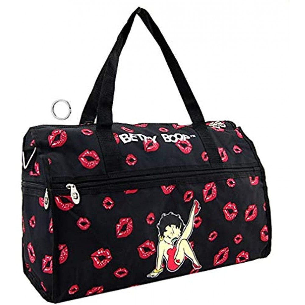 Betty Boop Red Lips Duffle Bag Tote