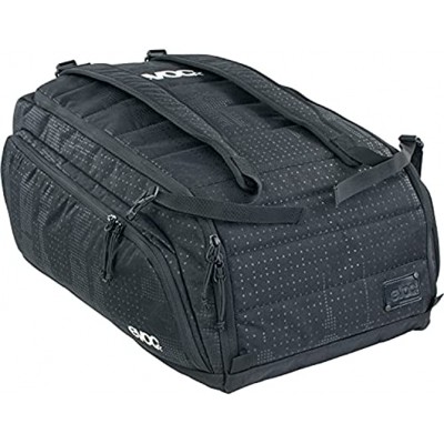 evoc GEAR BAG Travel gear bag backpack function especially robust outer material detachable shoulder straps variable dividers dirt water resistant Black 55 l