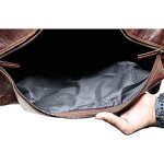 Jaald 24 Leather Duffle Bag Travel Carry-on Luggage Overnight Gym Weekender Bag