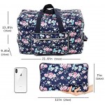 Large Foldable Travel Duffel Bag 50L Oversized Cute Floral Travel Tote Hospital Bag Handbag Shoulder Weekender Overnight Carry On Bag Checked Luggage Bag Little Flower