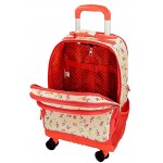 Pepe Jeans Joseline 4 Wheels Trolley-Backpack Multicoloured 33x44x21 cms Polyester 30.49L