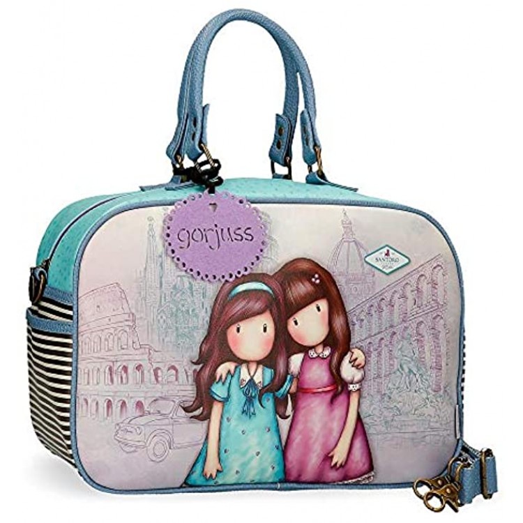 Santoro Gorjuss Friends Walk Together Travel bag Purple 37x25x15 cms Synthetic Leather 13.88L