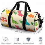 Z&Q Cute Unicorn Sports Gym Bag With Waterproof Wet Pocket & Shoes Compartment Travel Duffel Bag For Men And Women Lightweight 45x23x23cm