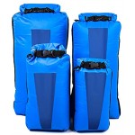 AquaQuest Sea View Waterproof Dry Bag Large Clear 30L Rolltop Drybag for Travel Outdoors & Water Sports Blue