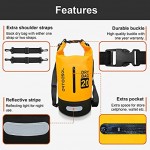 Dry Bag 5L 10L 20L 30L Waterproof Dry Bag Sack with Phone Pouch Long Adjustable Strap for Kayaking Boat Tour Canoe Fishing Rafting Swimming Snowboarding