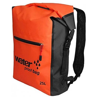 Dry Bag Waterproof Swimming Rucksack 25L Backpack for Outdoor Rafting Kayaking Boating Drifting Orange for Outdoor Rowing Boats Accessories