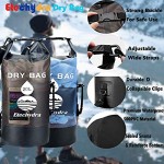 Etechydra Waterproof Dry Bag 10L 20L Dry Backpack Rucksack Foldable Floating Sack With Adjustable Shoulder Strap Phone Dry Bag and Bum Bag for Beach Swimming Kayaking Hiking Camping & Fishing
