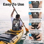 Etechydra Waterproof Dry Bag 10L 20L Dry Backpack Rucksack Foldable Floating Sack With Adjustable Shoulder Strap Phone Dry Bag and Bum Bag for Beach Swimming Kayaking Hiking Camping & Fishing