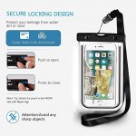 FSTMVV Universal Waterproof Case,Waterproof Phone Pouch Compatible for iPhone 11 12 Pro Max XS XR Samsung Galaxy s10 s9 Beach Accessories for Vacation Up to 7.2 IPX8 Waterproof Cellphone Dry Bag