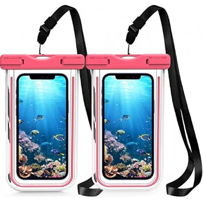FSTMVV Universal Waterproof Case,Waterproof Phone Pouch Compatible for iPhone 11 12 Pro Max XS XR Samsung Galaxy s10 s9 Beach Accessories for Vacation Up to 7.2 IPX8 Waterproof Cellphone Dry Bag