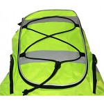 HomeZone ASC Hi-Viz Yellow Backpack Rucksack Cycling or Schoolbag with Safety Reflective sections