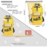 IDRYBAG Dry Bag Waterproof Backpack Floating 20L Roll Top Compression Sack Keeps Gear Dry for Kayaking Beach Rafting Swimming Boating Hiking Camping,Fishing,Canoeing