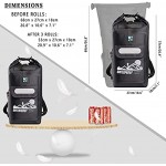 IDRYBAG Waterproof Backpack Floating Dry Bag Dry Bag Backpack Waterproof 20L 30L Roll Top Keeps Gear Dry for Kayaking Boating Rafting Swimming Hiking Camping Travel Beach