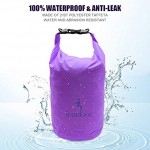 ioutdoor Waterproof Dry Bags Lightweight 2L 5L 10L 20L Keep Dry Clean Dry Compression Sacks Small Large for Kayaking Hiking Swimming Camping Canoeing Boating Fishing