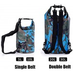 Kingdom GB Camouflage Waterproof Dry Bag Sack Floating Polyester Backpack Beach Lightweight Dry Sack for Beach Boating Fishing Kayaking Swimming Rafting Camping Fishing
