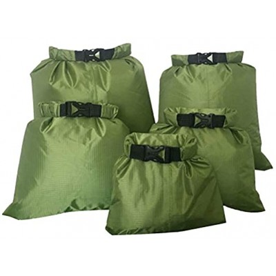kuou 5Pcs WaterProof Dry Bags Dry Sack WaterProof Bag Lightweight Dry Bag Snorkeling Bag Drifting Bag1.5L+2.5L+3.5L+4.5L+ 6L