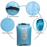 kuou Waterproof Dry Sack Large Capacity Dry Bags Waterproof Bag Lightweight Dry Bag Snorkeling Bag Drifting Bag 6L+12L+24L