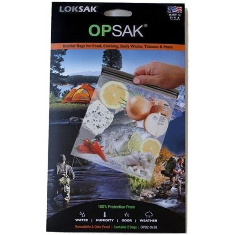 LOKSAK OPSAK Storage Bag Re-Sealable and Odorless Protection from Water Humidity Sand and Snow