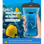 MoKo Waterproof Phone Pouch 2-Pack Compatible with iPhone 13 12 11 Pro Max Mini Xs Max Xr SE 3 2 Galaxy S22 S21 20 Note 20 10 Cellphone Dry Bag Case for Snorkeling Swimming Black + Black