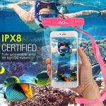 MoKo Waterproof Phone Pouch [3 Pack] Underwater Clear Phone Case Dry Bag with Lanyard Compatible with iPhone 13 12 11 Pro Max Mini Xs Max Xr SE 3 2 Galaxy S22 S21 20 Note 20 10 HUAWEI P50
