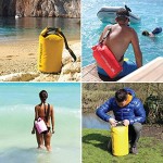 OverBoard Waterproof Dry Bag | 5 12 20 30 Litre Floating Sack | 100% Waterproof Dry Tube Bag with Adjustable Shoulder Strap and Top Fold Seal System | Kayaking Swimming Beach and More