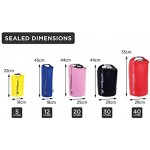 OverBoard Waterproof Dry Bag | 5 12 20 30 Litre Floating Sack | 100% Waterproof Dry Tube Bag with Adjustable Shoulder Strap and Top Fold Seal System | Kayaking Swimming Beach and More
