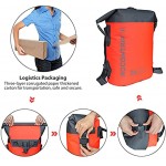 ROCONTRIP Premium Waterproof Bag Sack with long adjustable Shoulder Strap Included Perfect for Kayaking Boating Canoeing Fishing Rafting Swimming Camping Snowboarding