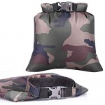 Tangger 5 PCS Camouflage Waterproof Dry Bag Set,Waterproof Bag for Kayaking Phone Camera Sailing Documents