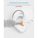 120pcs Earplugs Sleep Noise Cancelling 36dB SNR Hearing Protection Reusable Foam Ear Plugs for Hearing Protection Sleeping Working Shooting Travel,Swimming