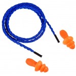 20 Pairs Corded Ear Plugs Reusable Silicone Earplugs With String Banded Ear Plug Sleep Noise Cancelling For Hearing Protection blue