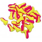 Beeswift Honeywell 3301105 Howard Leight Individually Wrapped Laser-Lite Single Use Uncorded Earplugs SNR 35 1 4 Box 50 Pairs Yellow Pink