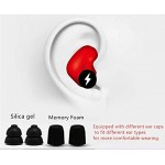 Custom Molded Earplugs Soundproof earplugs Comfortable Hearing Protection for Shooting Travel Swimming Sleeping,Work and Concerts red