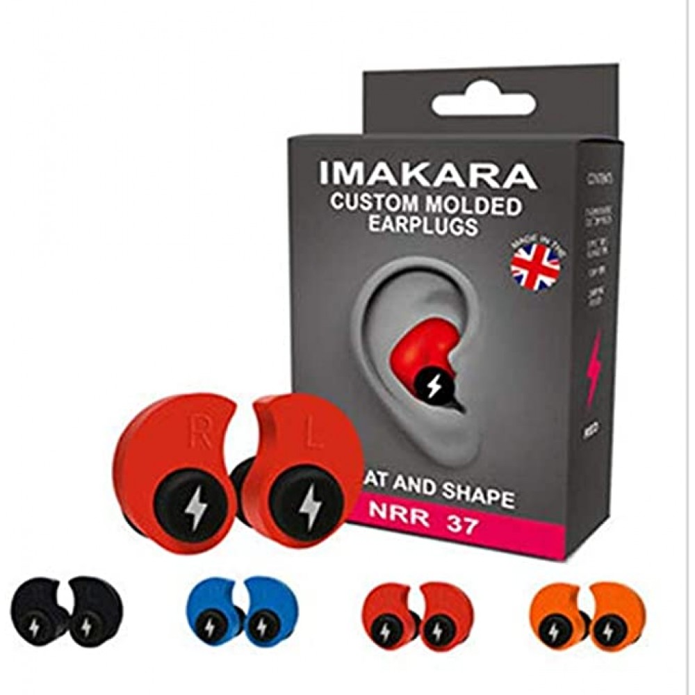 Custom Molded Earplugs Soundproof earplugs Comfortable Hearing Protection for Shooting Travel Swimming Sleeping,Work and Concerts red
